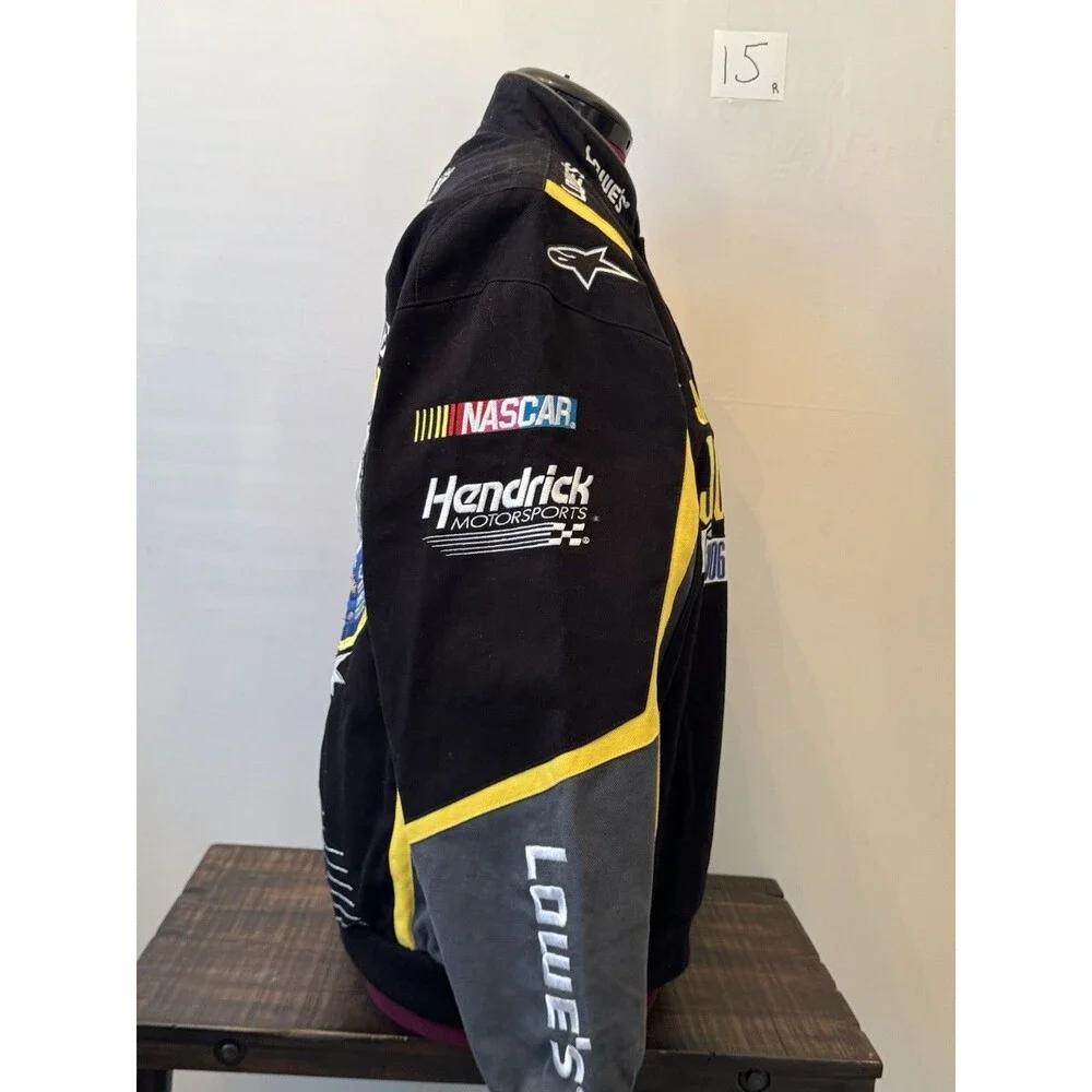 Jimmie Johnson #48 4-Time NASCAR Champion JH Design Jacket L Excellent Condition